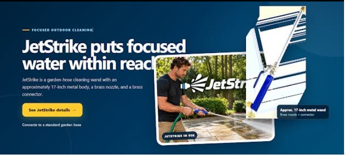 JetStrike water hose wand product banner